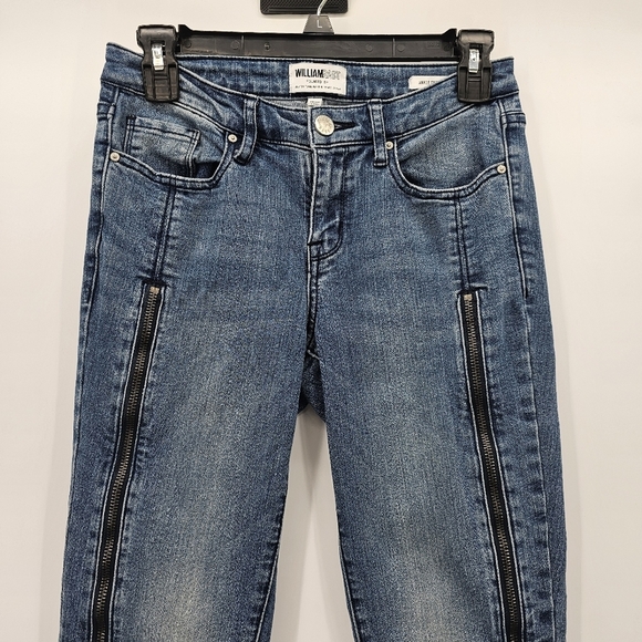 William Rast By Justin Timberlake & Trace Ayala Blue Zipper Skinny Jeans Size 26 - Picture 4 of 9